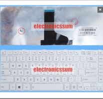 Phím Toshiba C40-A (Trắng) L40-A cắt chân ốc