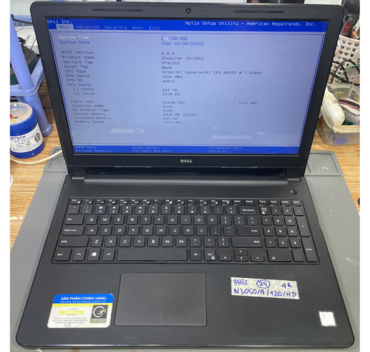 Dell Inspiron 3552 N3050/4G/120G/15.6HD